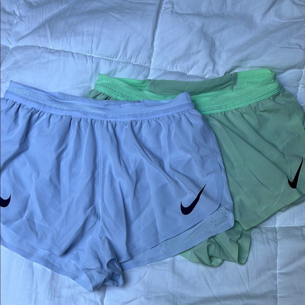 Bundle of Nike Sports Shorts Duo - Light Blue and Mint Green